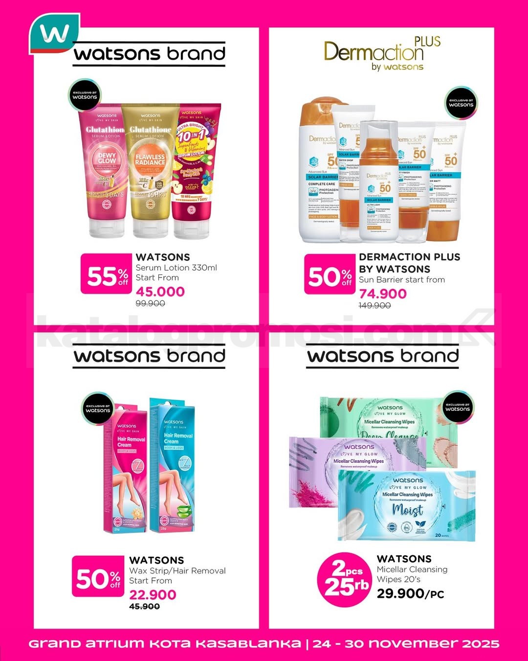 Promo Watsons Beauty My Way Diskon hingga 50% + 5%