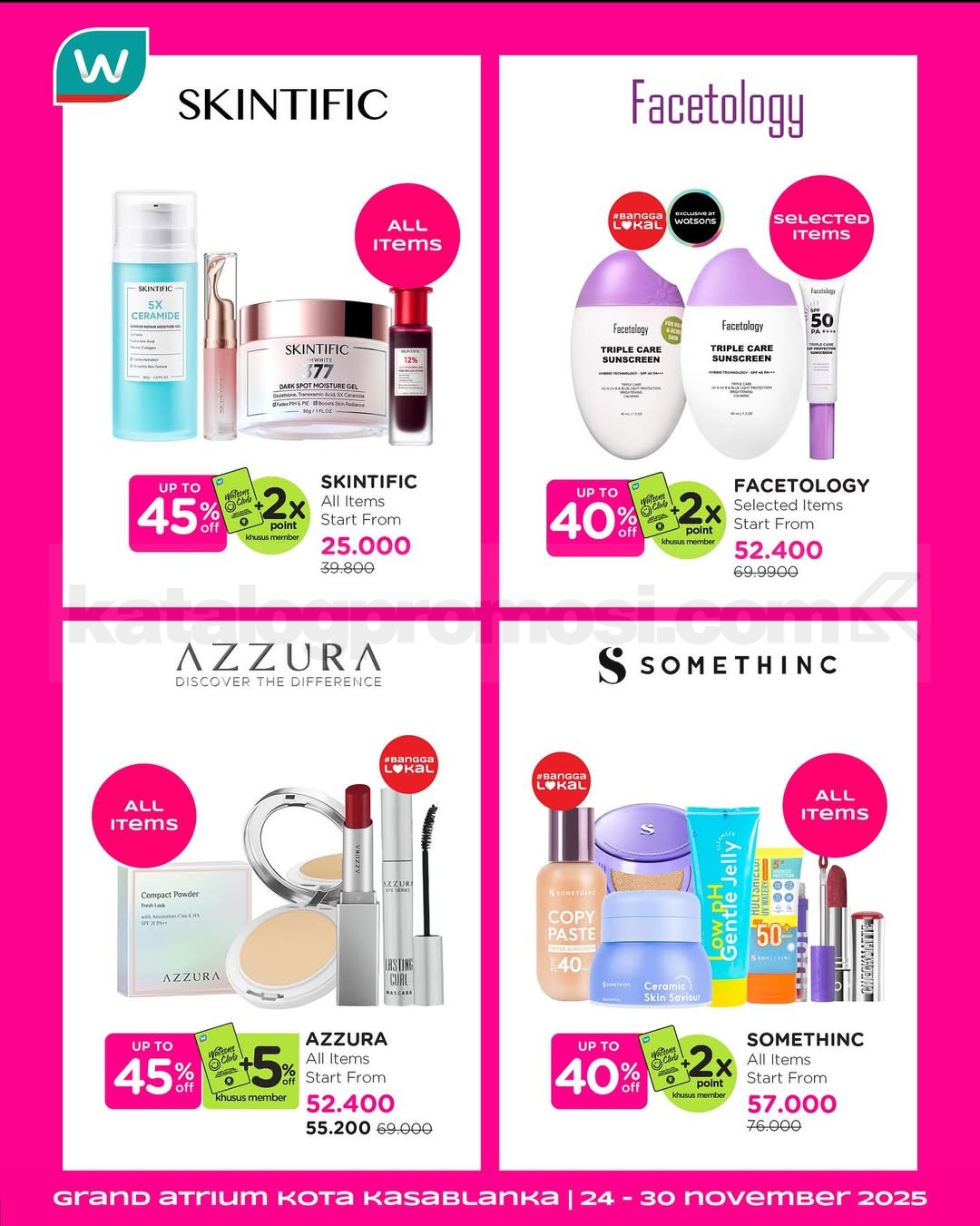 Promo Watsons Beauty My Way Diskon hingga 50% + 5%
