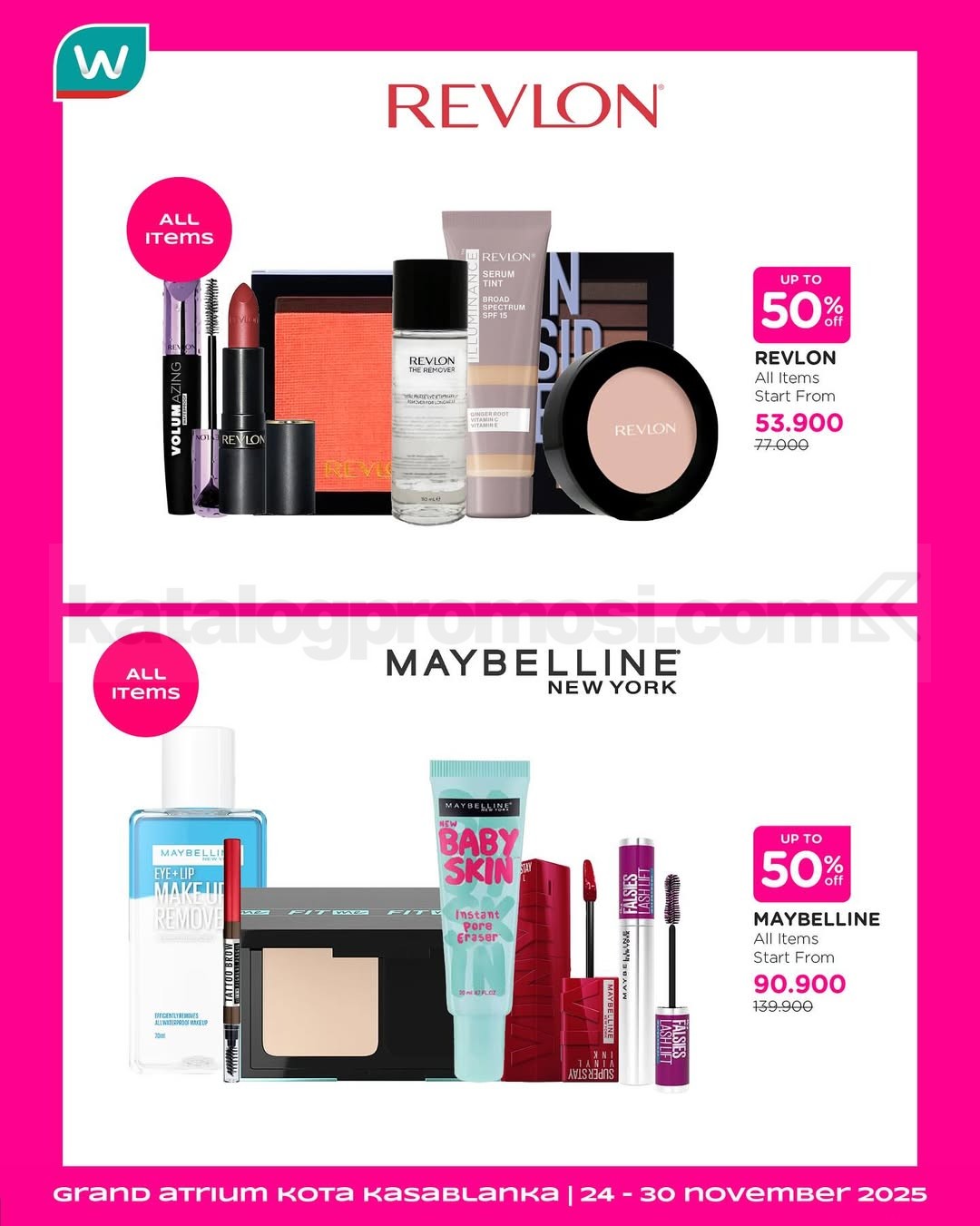 Promo Watsons Beauty My Way Diskon hingga 50% + 5%