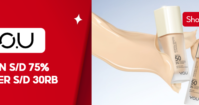 Promo YOU di Shopee 10.10 Diskon hingga 75% + Voucher 30K