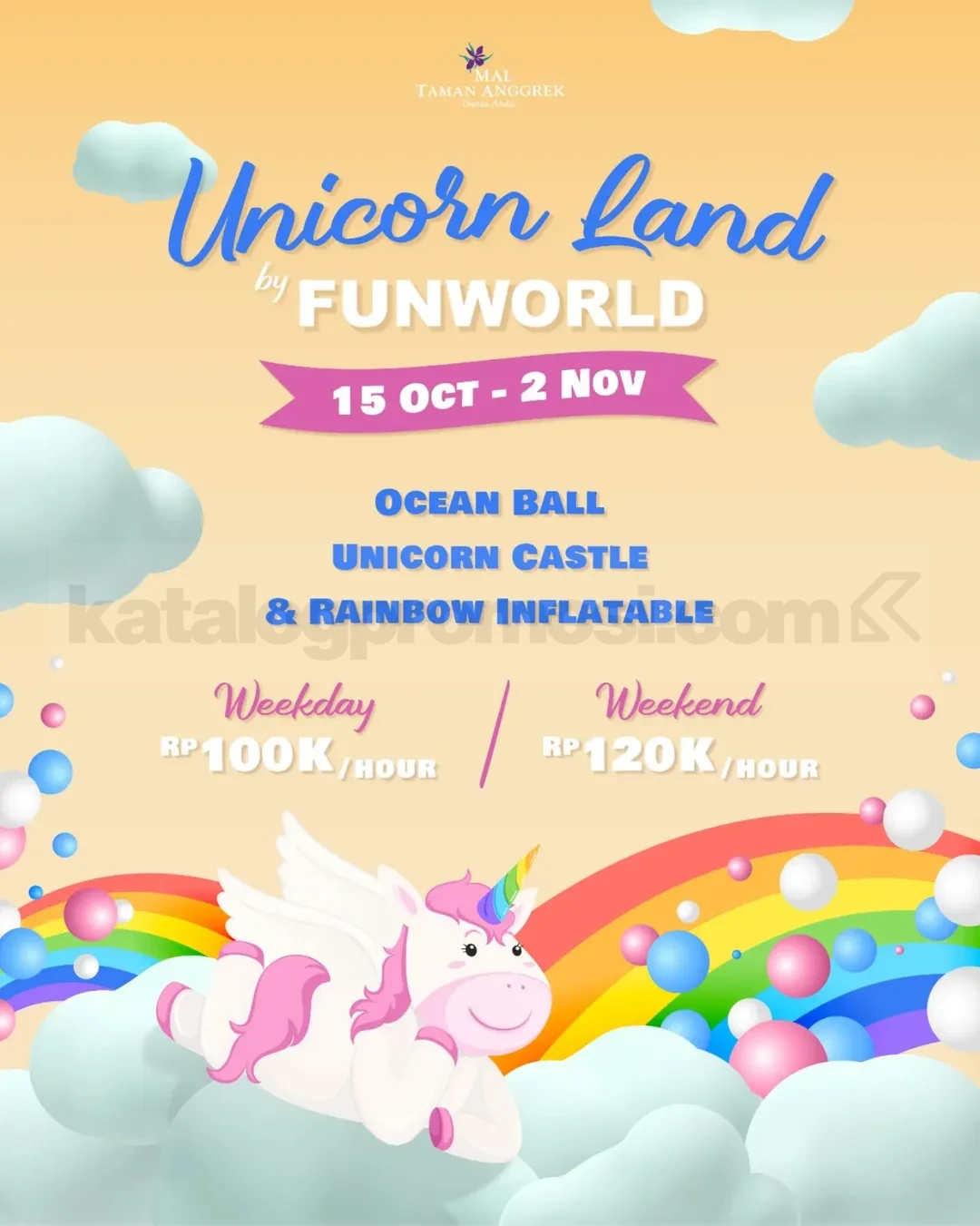 Unicorn Land by Funworld Hadir di Mal Taman Anggrek Tiket Mulai 100K