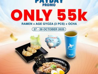 Promo Hokkaido-Ya Payday Paket Ramen + Age Gyoza + Ocha cuma 55K