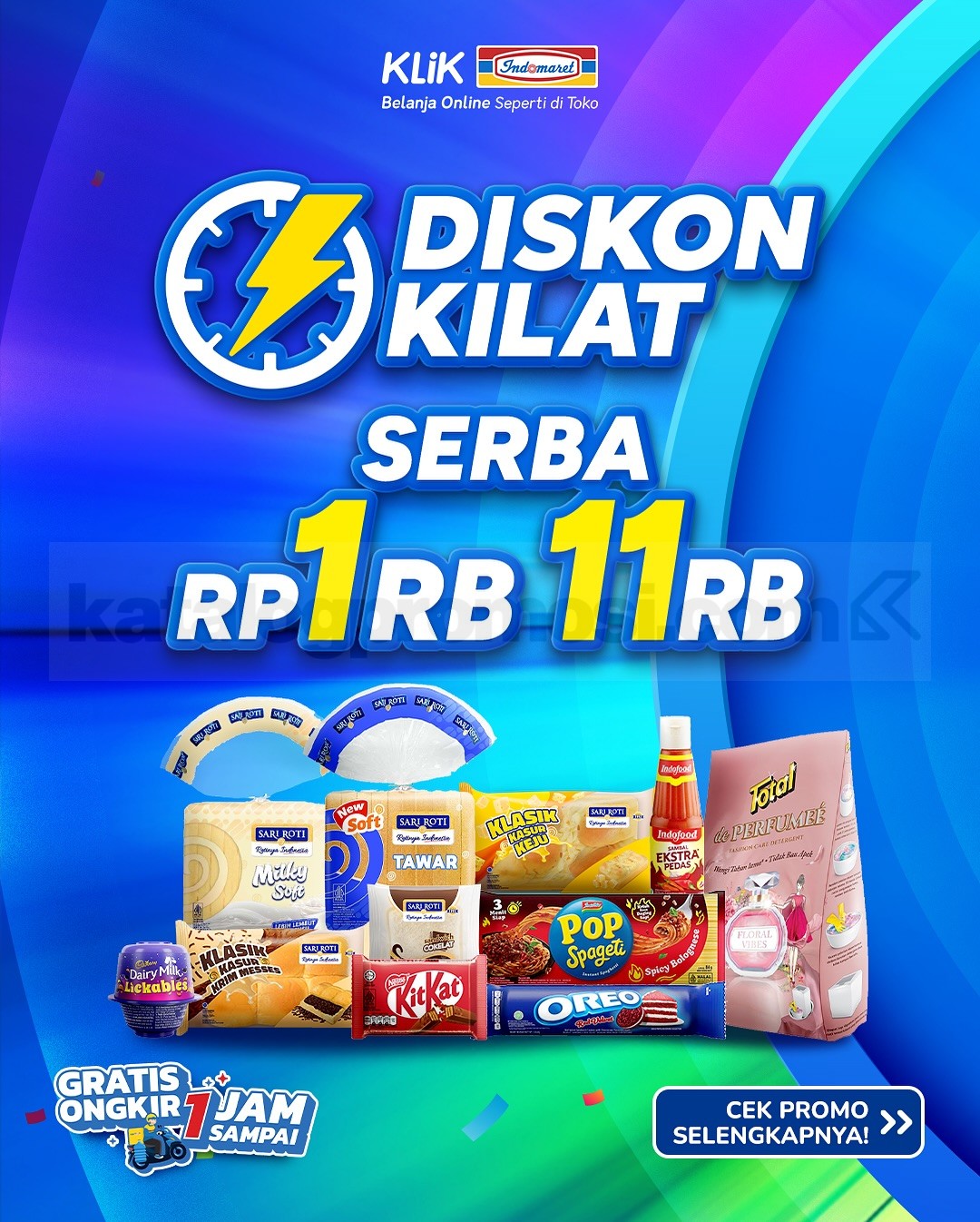 Promo Klik Indomaret 11.11 Diskon Kilat mulai Rp. 1.000 Promo Klik Indomaret 11.11 Diskon Kilat mulai Rp. 1.000 1