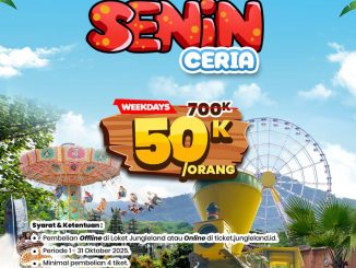 Promo Jungleland Senin Ceria tiket cuma Rp. 50.000 berlaku 1–31 Oktober 2025 di Jungleland Sentul