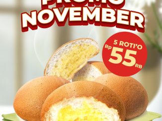 Promo Roti’O November 5 Roti Rp 55.000 & 11 Roti Rp110.000 3
