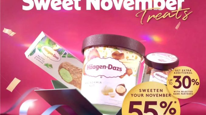 Promo Häagen-Dazs Sweet November Treats Diskon 55%