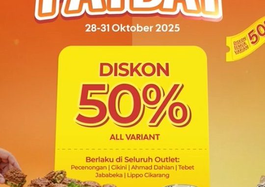 Promo Martabakku Payday Diskon 50% untuk Semua Varian