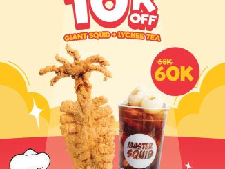 Promo Master Squid Sumpah Pemuda Diskon 10K untuk Giant Squid + Lychee Tea