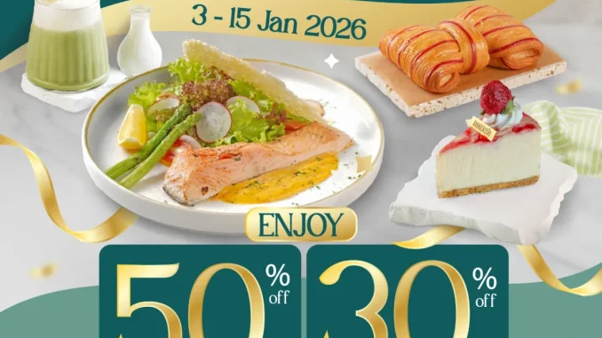 Promo Bakerzin BNI New Year Sweet Deals diskon hingga 50% untuk menu dessert dan pastry