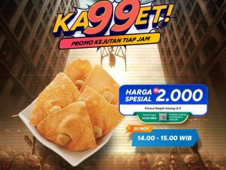 Promo Bakmi GM HUT ke-2 Bank Saqu Pangsit Goreng isi 5 Rp2.000 berlaku 20 November 2025 pukul 14.00–15.00 WIB