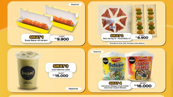 Promo Bean! Spot Sikat Edisi November 2025 dengan harga mulai Rp9.900 di Alfamart