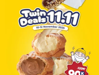 promo Beard Papa’s 11.11 Double Dates mulai Rp. 90.000 berlaku 10–16 November 2025