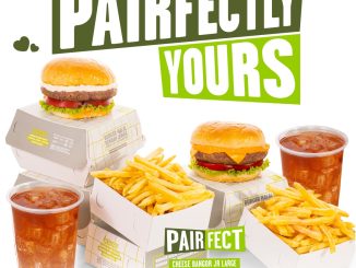 Promo Burger Bangor Pairfectly Yours paket menu lengkap untuk berdua seharga Rp. 89.000 via ShopeeFood