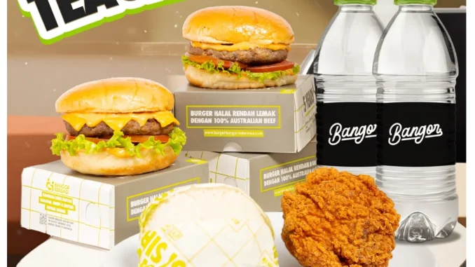 Promo Burger Bangor Spesial Hari Guru Paket Ngumpul Rp. 97.500 dengan pilihan menu burger, ayam crispy, dan minuman.