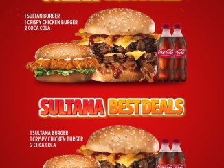 Promo CARL’S JR. Sultan & Sultana Best Deals dengan paket burger premium via online delivery.
