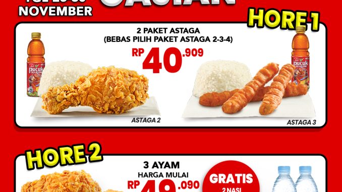 Promo CFC Hore Gajian Paket Astaga Mulai Rp.40.909