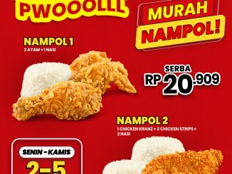 Promo CFC Murah Nampol semua paket Rp.20.909 hemat Senin–Kamis jam 14–17