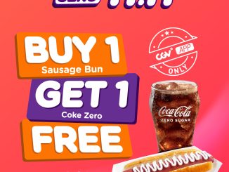 Promo CGV Double Seru 11.11 Beli 1 Sausage Bun Gratis 1 minuman + kupon diskon Rp10.000