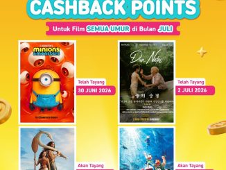 Promo CGV Kids Club Double Cashback Points untuk member yang menonton film rating Semua Umur selama Juli 2026.