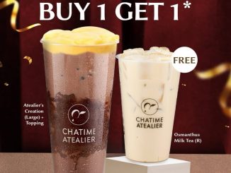 Promo Chatime Atealier Double Date 12.12 Buy 1 Get 1 Free gratis Osmanthus Milk Tea