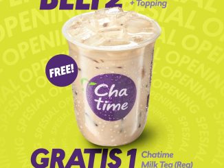 Promo Chatime Opening Ngaliyan Semarang beli 2 Large All Variant dapat 1 Milk Tea (Reg) gratis
