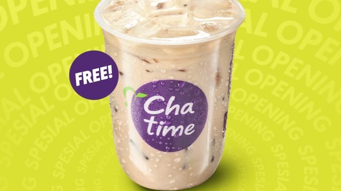 Promo Chatime Opening Ngaliyan Semarang beli 2 Large All Variant dapat 1 Milk Tea (Reg) gratis