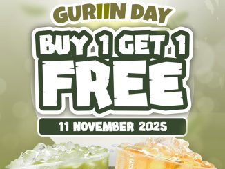 Promo Cincau Station Guriin Day beli 1 Guriin gratis Honeylime, berlaku 11 November 2025 untuk Member