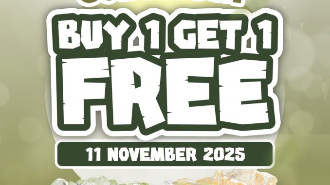 Promo Cincau Station Guriin Day beli 1 Guriin gratis Honeylime, berlaku 11 November 2025 untuk Member