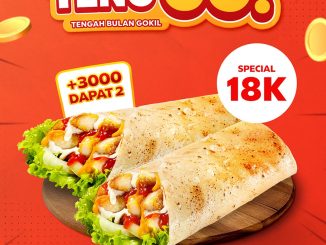 Promo Circle K Tengah Bulan Gokil Tambah Rp. 3.000 dapat 2 Kebab untuk member CK Shopping Apps.