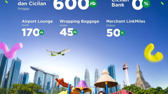 Promo Citilink Schooliday Diskon Hingga Rp. 600.000 untuk pembelian tiket liburan sekolah