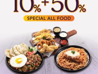 Promo Coffee Bean Bank Mega Double Diskon 50% + 10% All Food minimum Rp. 350.000