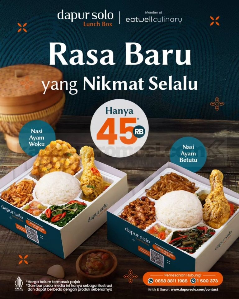 Promo Dapur Solo NEW! Lunch Box Rasa Nusantara Rp. 45.000 – SoPasti.Com