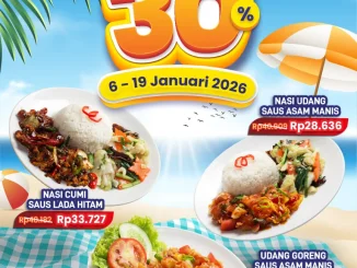 Promo D’Cost NEW! Menu Seafood Diskon 30% dengan pilihan nasi cumi dan udang mulai Rp. 28.636