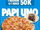 Promo Dominos Pizza Paket PAPI UNO Rp.50.000 1 Pizza Medium + 1 Side hemat dan lezat
