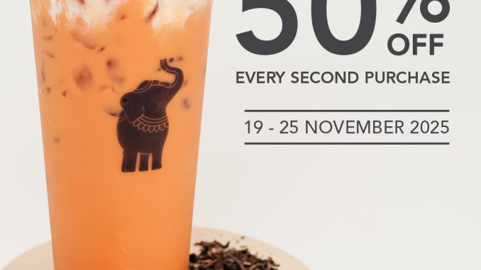 Promo Dum Dum Express Opening Duta Mall Banjarmasin diskon 50% Dum Dum Thai Drinks, berlaku 19–25 November 2025