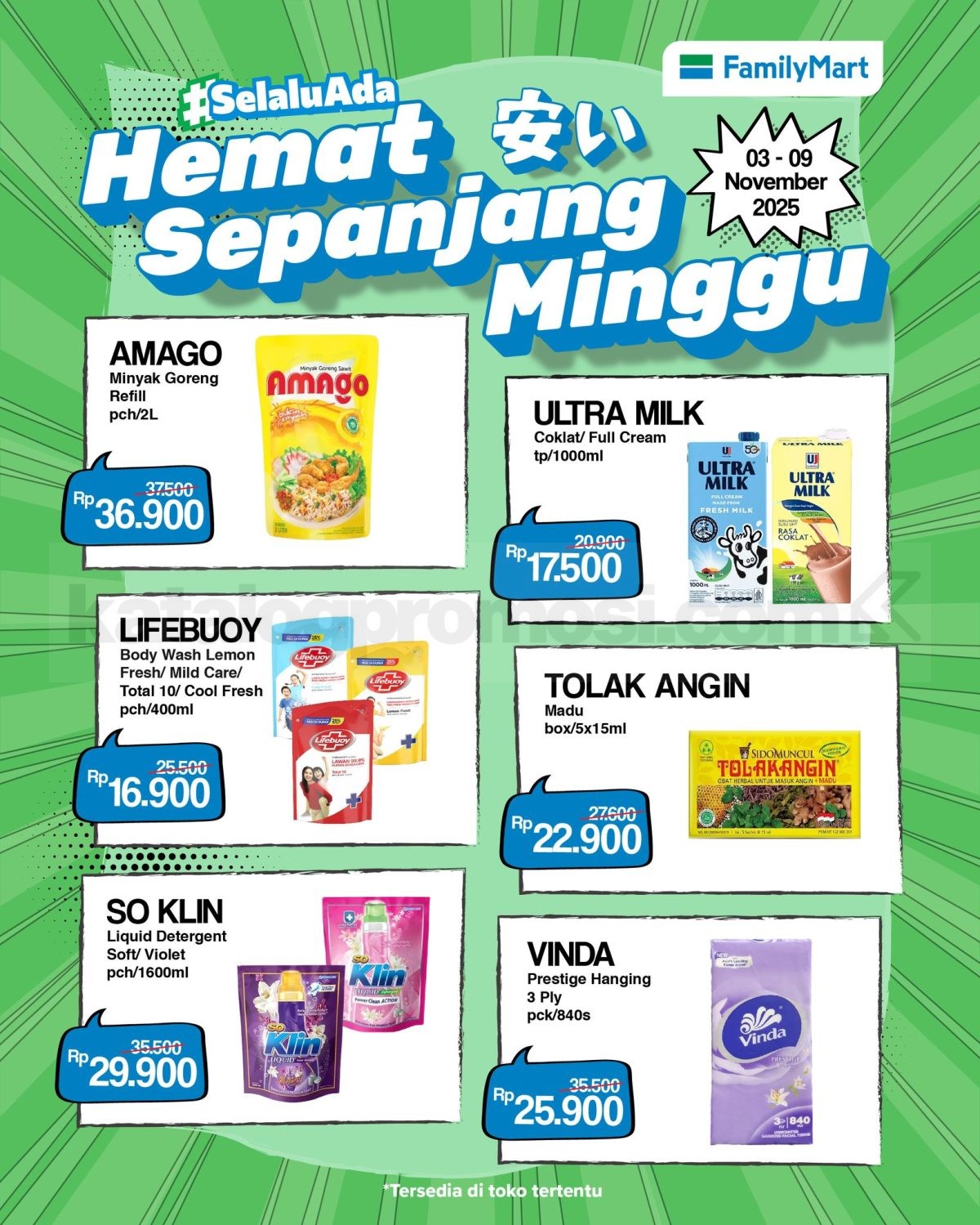 PROMO FAMILYMART HEMAT BANGET MINGGUAN 03-09 November 2025 PROMO FAMILYMART HEMAT BANGET MINGGUAN 03-09 November 2025 1