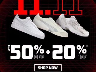 Promo Foot Locker 11.11 Sale diskon hingga 50% plus ekstra 20% berlaku online di Footlocker.id 11–16 November 2025