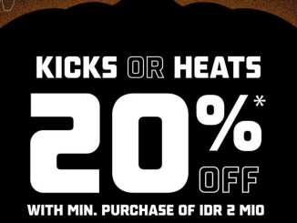 Promo FOOT LOCKER Kicks or Heats diskon 20% minimal belanja Rp. 2.000.000 berlaku 31 Oktober – 2 November 2025 di seluruh outlet Foot Locker Indonesia.