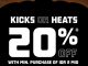 Promo FOOT LOCKER Kicks or Heats diskon 20% minimal belanja Rp. 2.000.000 berlaku 31 Oktober – 2 November 2025 di seluruh outlet Foot Locker Indonesia.