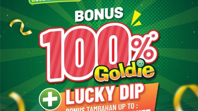 Promo Funworld 12.12 Bonus 100% Goldie + Lucky Dip hingga 750 E-Ticket di seluruh lokasi.