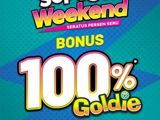 Promo Funworld SePeSer Weekend Bonus 100% Goldie berlaku tiap akhir pekan November 2025 di seluruh outlet