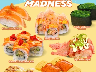 Promo Genki Sushi Sushi Madness mulai Rp. 17.000 per plate berbagai pilihan sushi