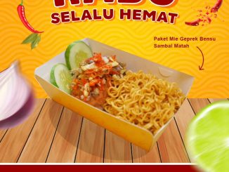 Promo Geprek Bensu Rabu Selalu Hemat mulai Rp. 20.000 dengan sambal matah dan ayam random