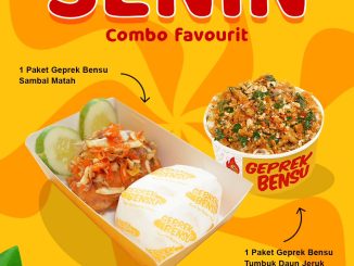 Promo Geprek Bensu Senin Combo Favourit Rp.40.000 1 paket Sambal Matah + 1 paket Tumbuk Daun Jeruk