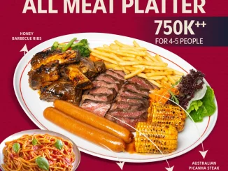 Promo GLOSIS STEAKHOUSE All New Meat Platter Rp. 899.000 + Free Flow Pasta 4