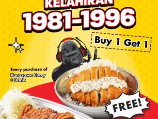 Promo Go! Go! CURRY Beli 1 Gratis 1 berlaku 13–15 Oktober 2025 di seluruh stadium Go! Go! CURRY Indonesia