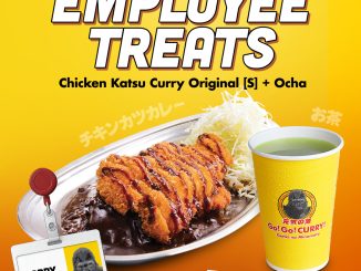 Promo GO! GO! CURRY Employee Treats Rp. 55.000 Chicken Katsu Curry + Ocha/Water Gandaria City