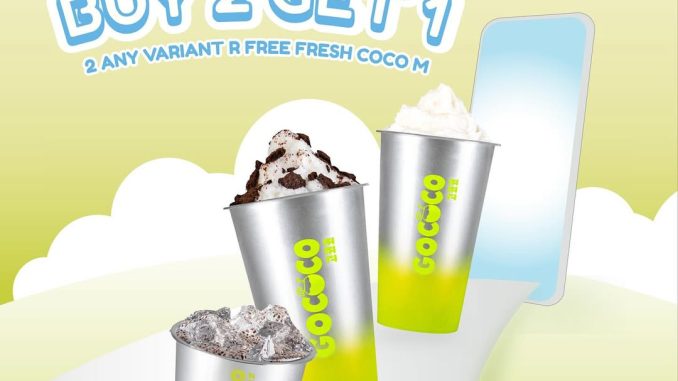 Promo Gococo Payday Buy 2 Get 1 Free minuman segar akhir bulan