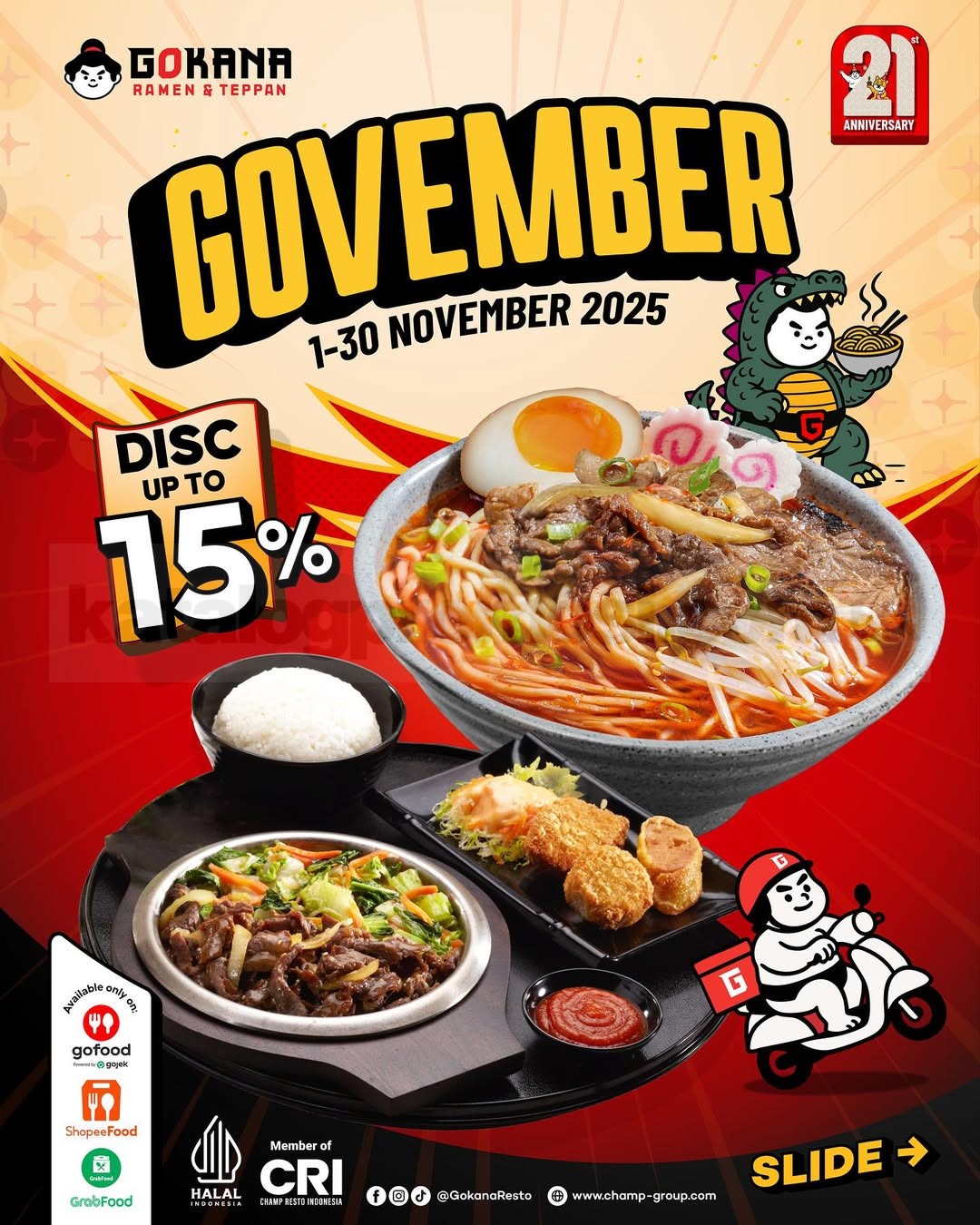 Promo Gokana GOVEMBER Paket Hemat Diskon Hingga 15% Promo Gokana GOVEMBER Diskon Hingga 15% Paket Hemat, pilih paket A–E hemat tiap hari