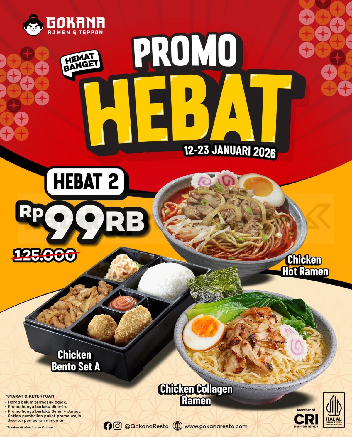 Promo GOKANA Paket HEBAT Makan Bertiga Rp. 30 Ribuan Promo GOKANA Paket HEBAT Makan Bertiga Rp. 30 Ribuan 2